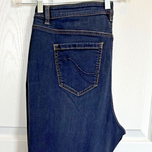 Lane Bryant GENIUS FIT Skinny Ankle Jeans, Size 18 (39x31) Dark Wash, Exc. Cond. - Picture 8 of 15